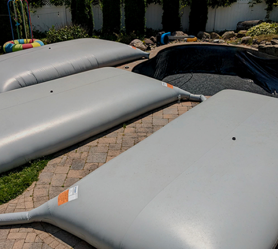 A picture of the Pool Bladder water storage system