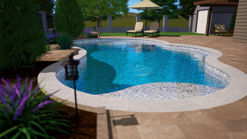 A Kayden vinyl liner for inground pools