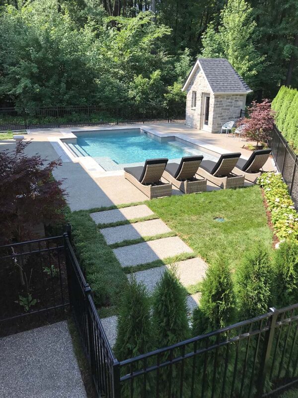 One of Kayden's pool liners