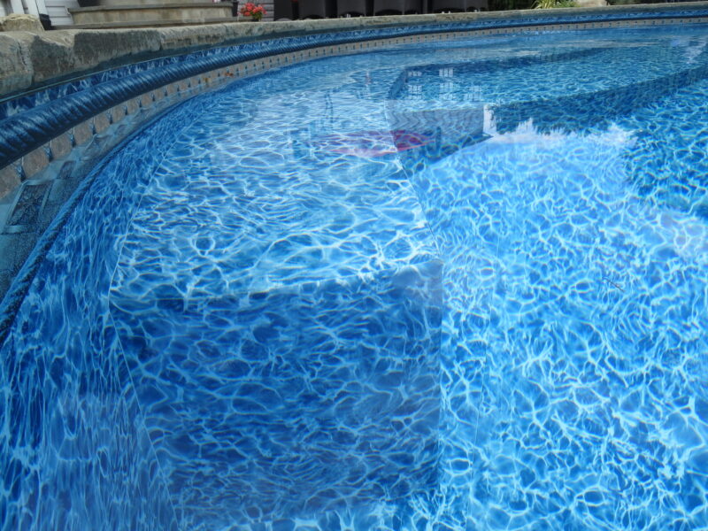 One of Kayden's pool liners